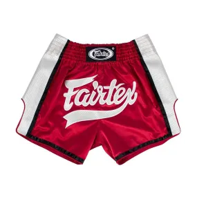 Fairtex Muay Thai Shorts - BS1704 Red/White