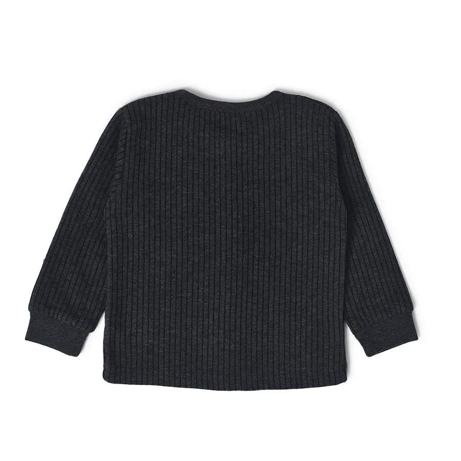 Farm Friends Comfy Front Open Knitted Thermals Top Pack of 3