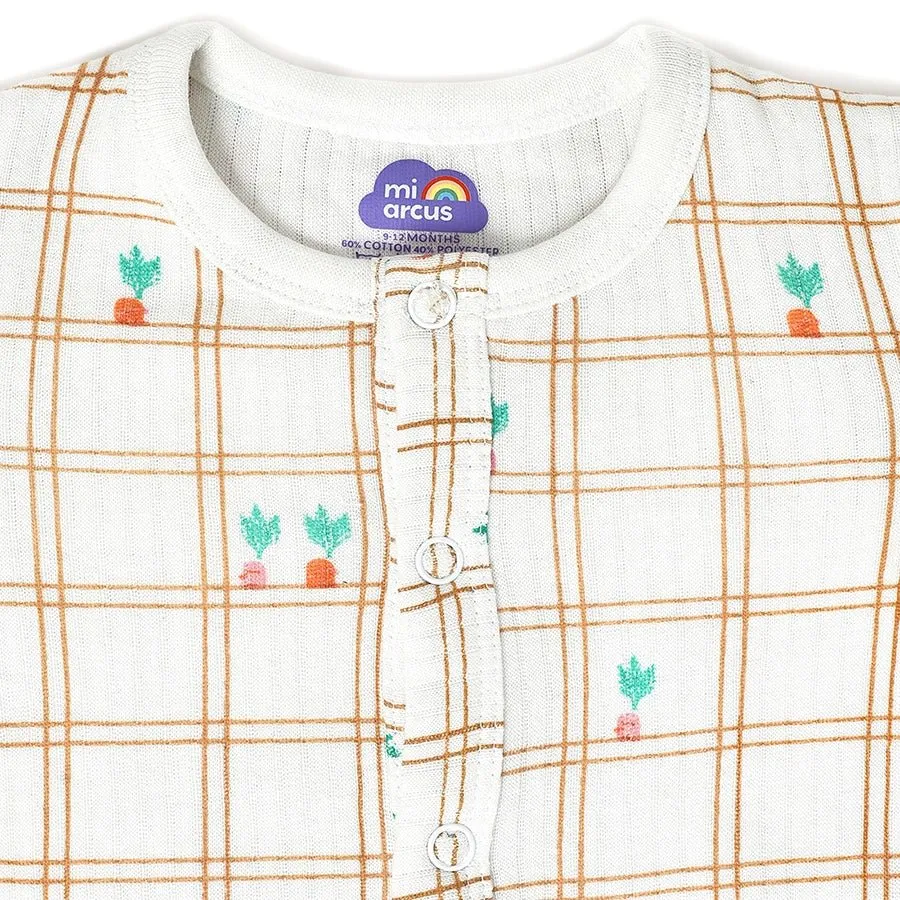 Farm Friends Comfy Front Open Knitted Thermals Top Pack of 3