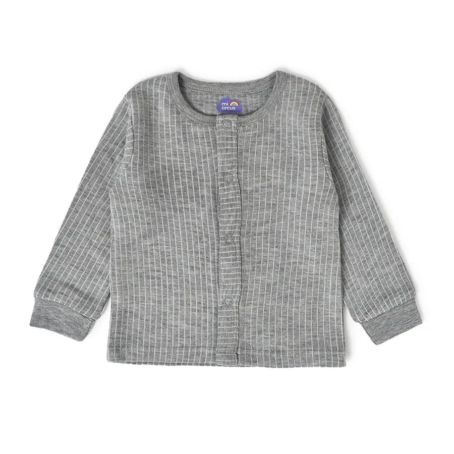 Farm Friends Comfy Front Open Knitted Thermals Top Pack of 3