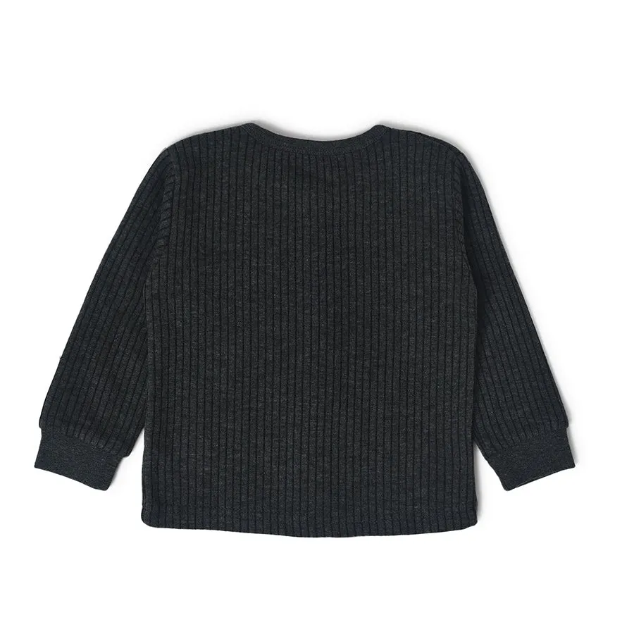 Farm Friends Comfy Front Open Knitted Thermals Top Pack of 3