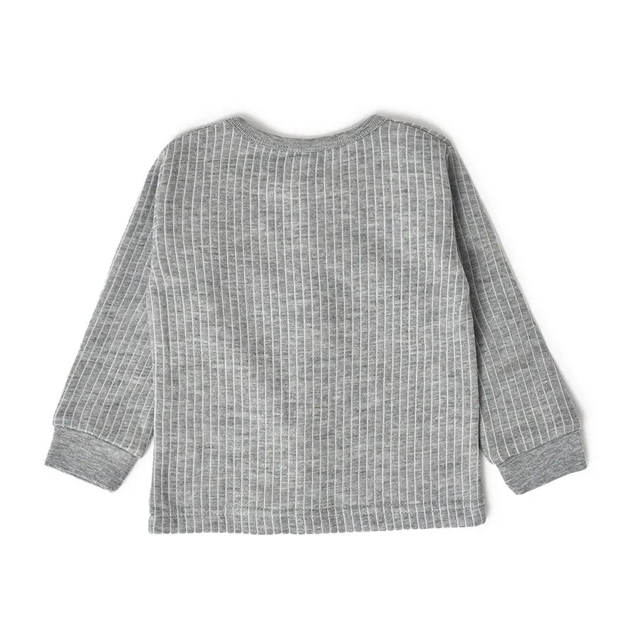 Farm Friends Comfy Front Open Knitted Thermals Top Pack of 3