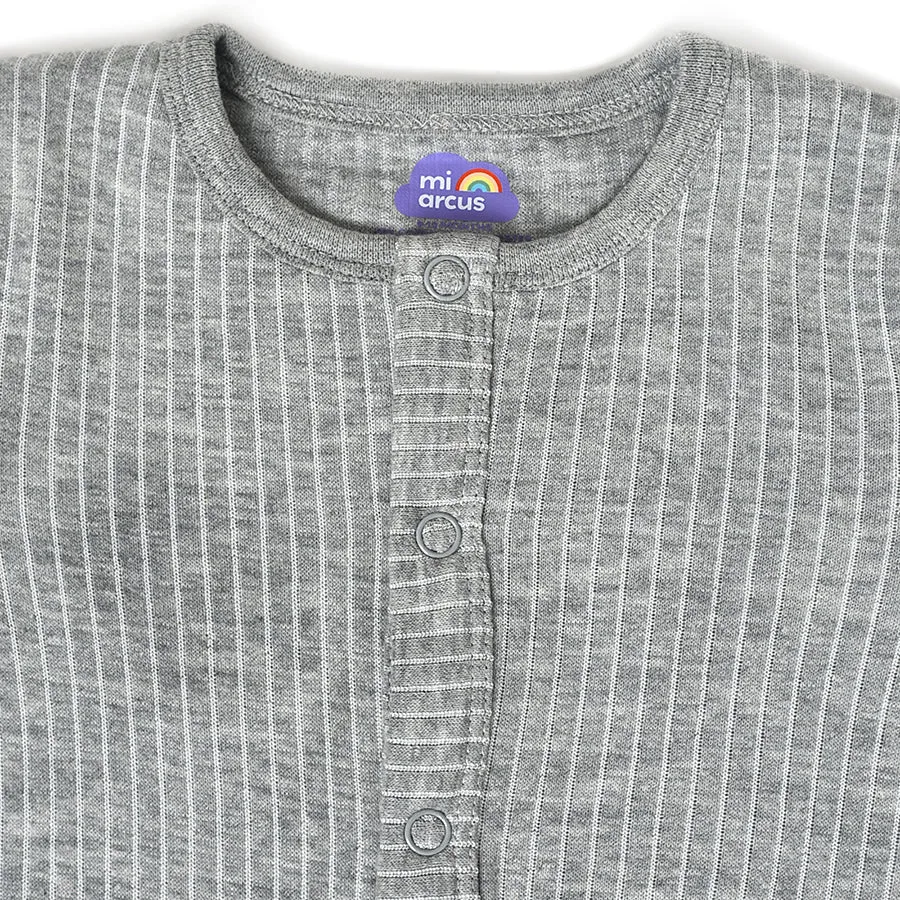 Farm Friends Comfy Front Open Knitted Thermals Top Pack of 3