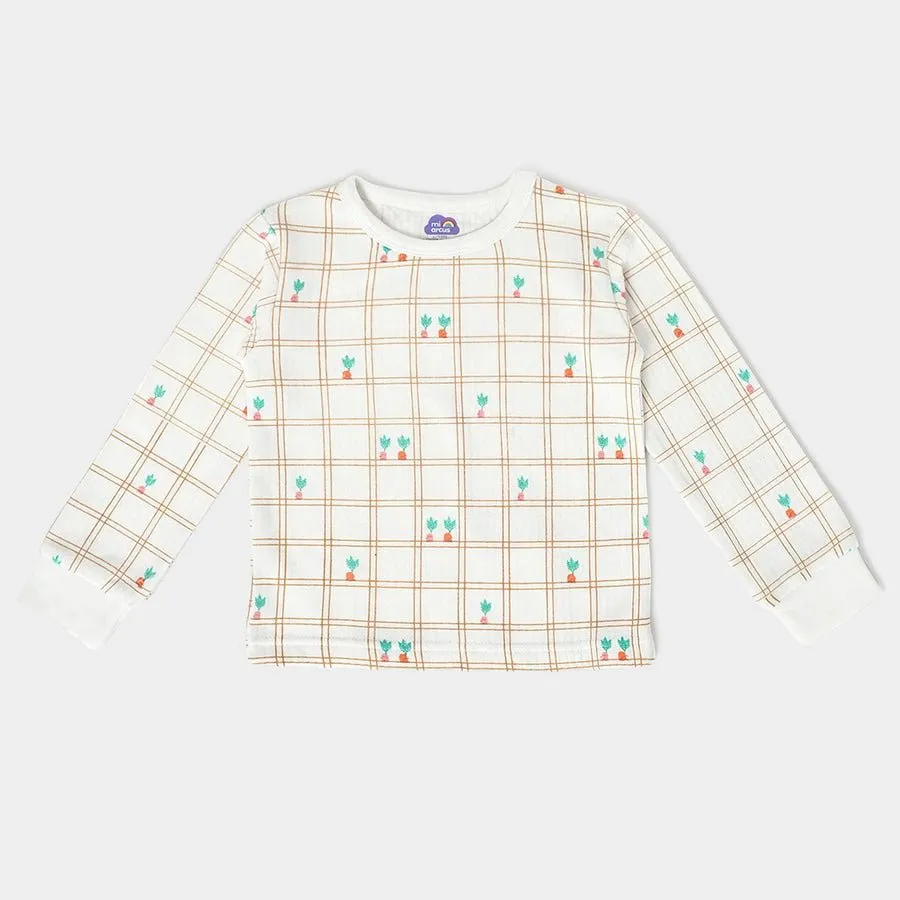 Farm Friends Knitted Full Sleeve Thermal  Top Pack of 3