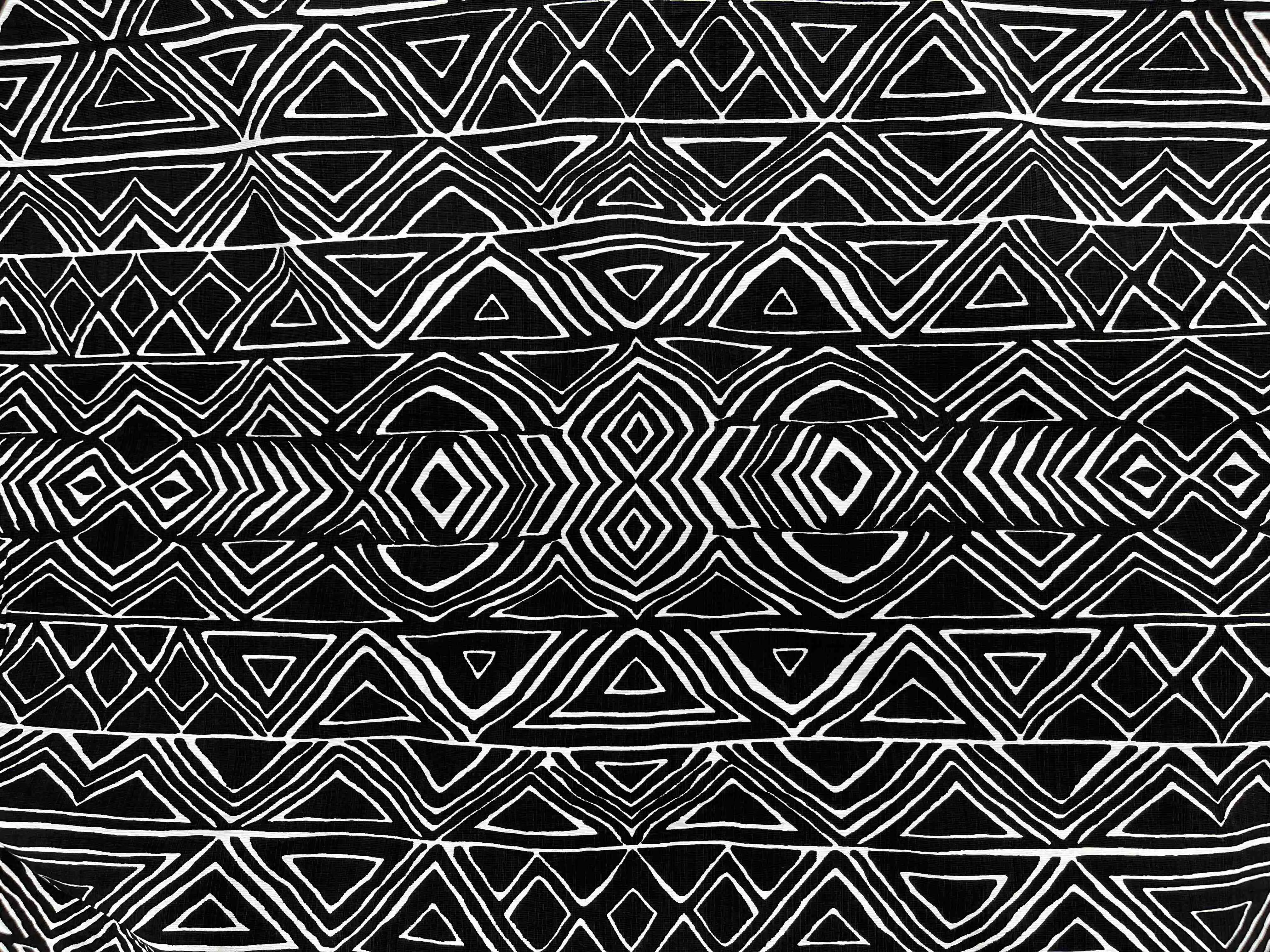 Faux Linen Fabric - Aztec