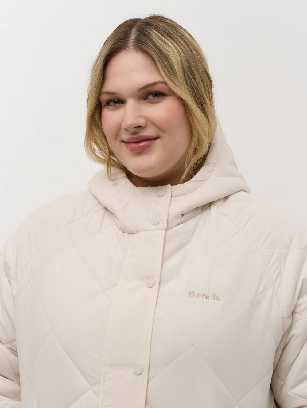 Genie Diamond Quilted Midi Parka