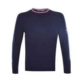 GFORE Striped Ringer Crewneck Men's Sweater (Twilight)