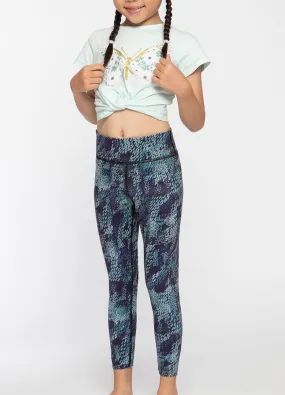 Girls Yoga Tights Camo Reversible
