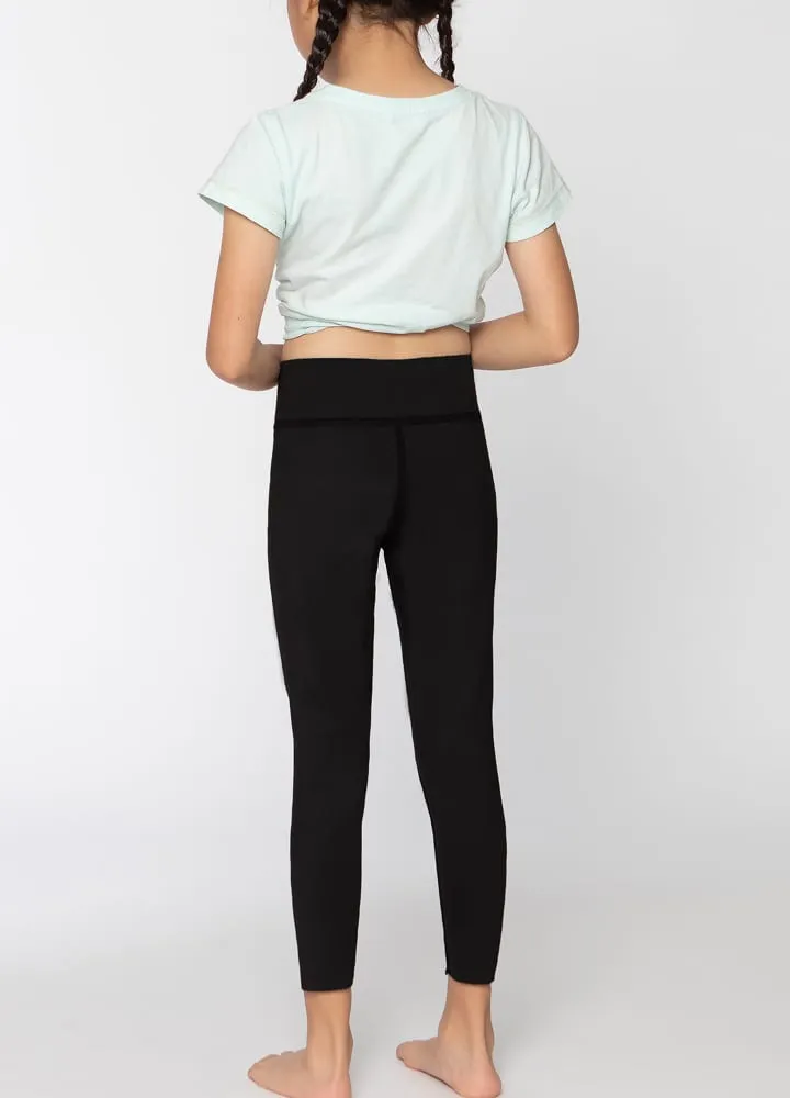 Girls Yoga Tights Camo Reversible