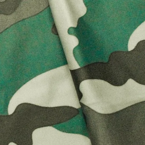 Green/Gray Famous Make Yoga Wear Camouflage  Fabric
