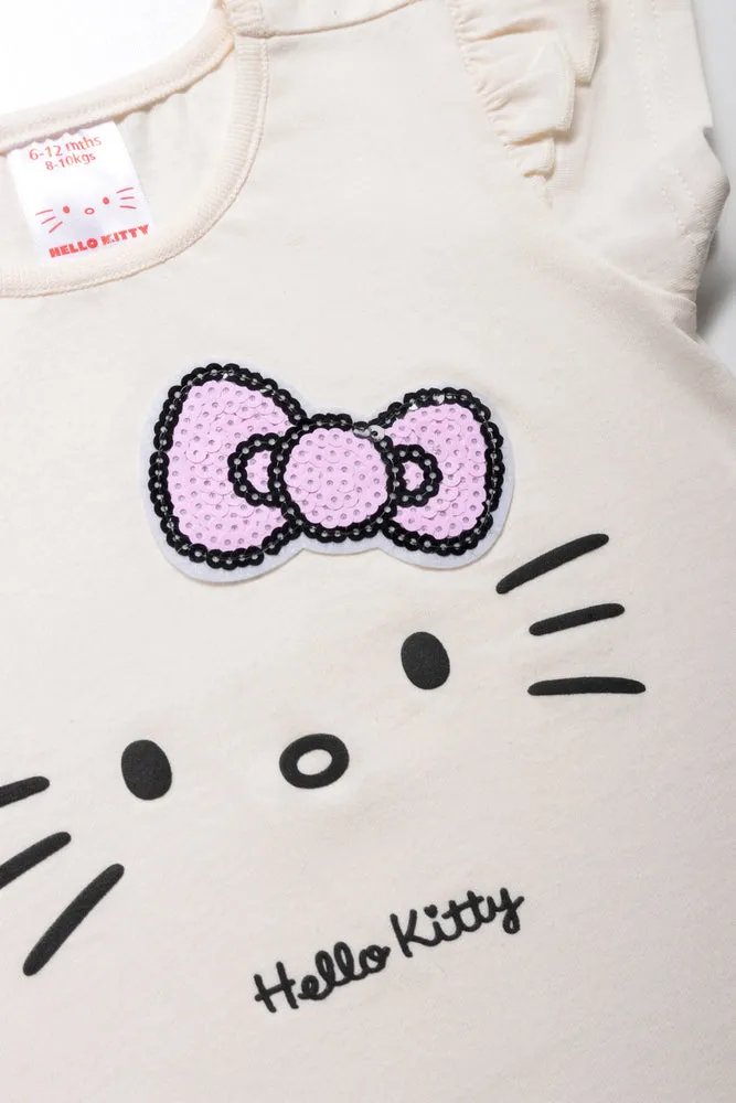 Hello Kitty T-Shirt & Leggings Set Pink & Cream