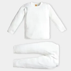 Infant Unisex Thermal Inner Wear-White