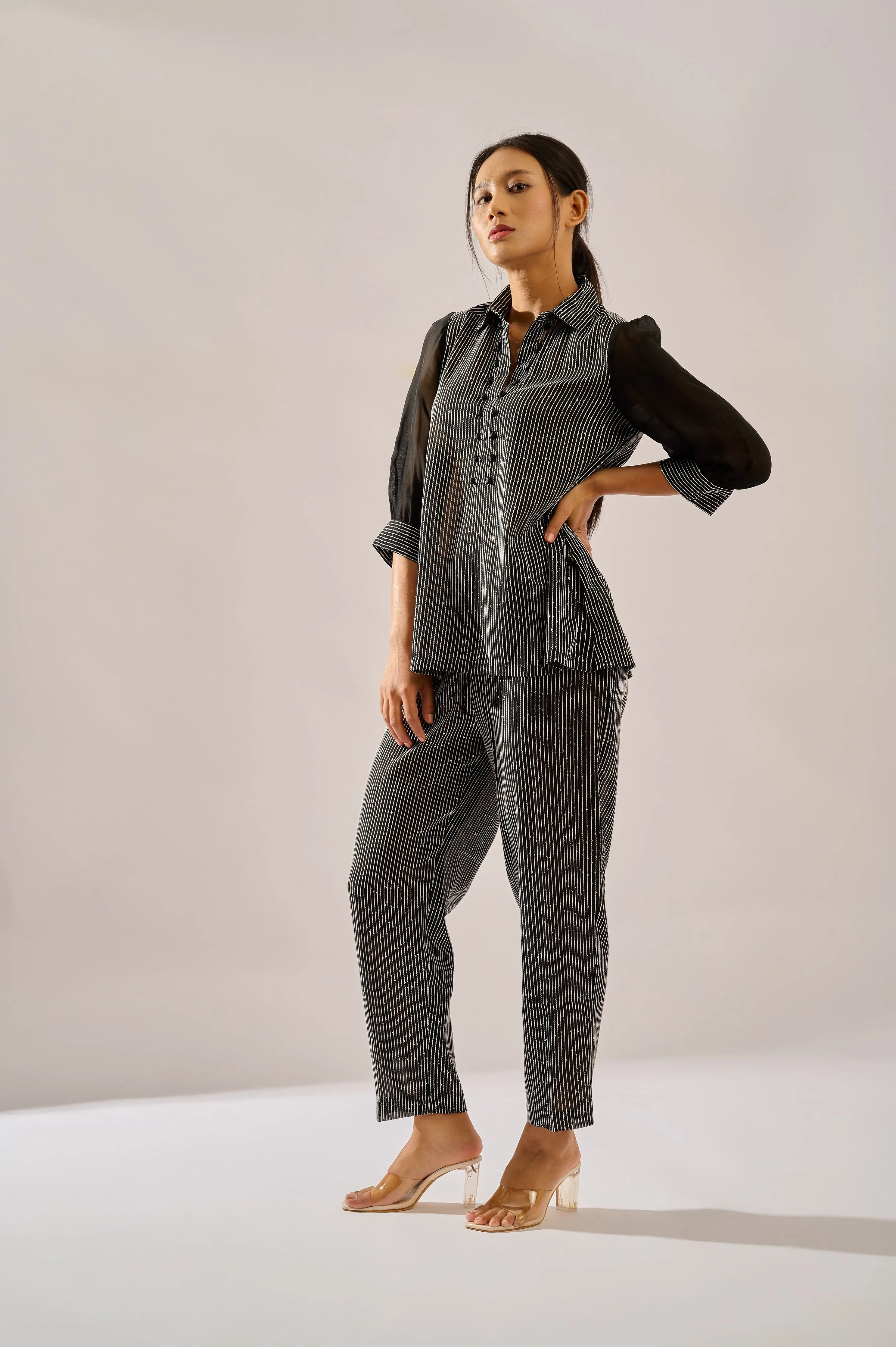 Jewel co-ord set in black