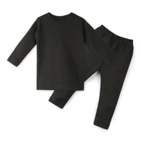 Kids Rib Innerwear Charcoal - Sunshine