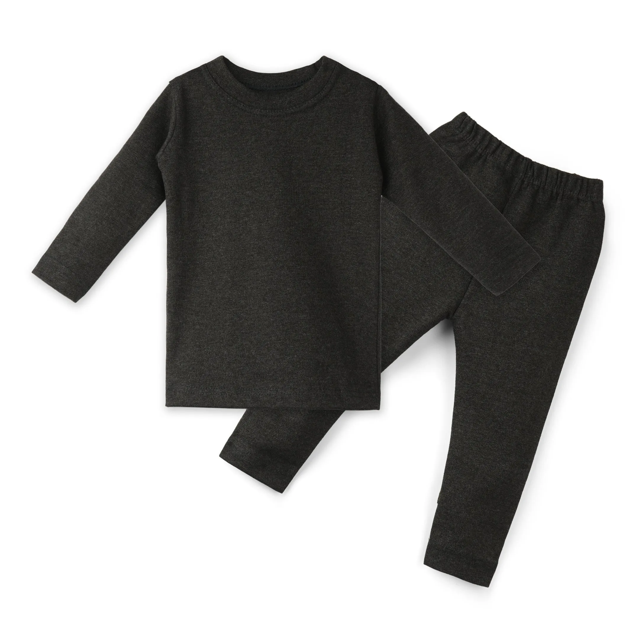 Kids Rib Innerwear Charcoal - Sunshine