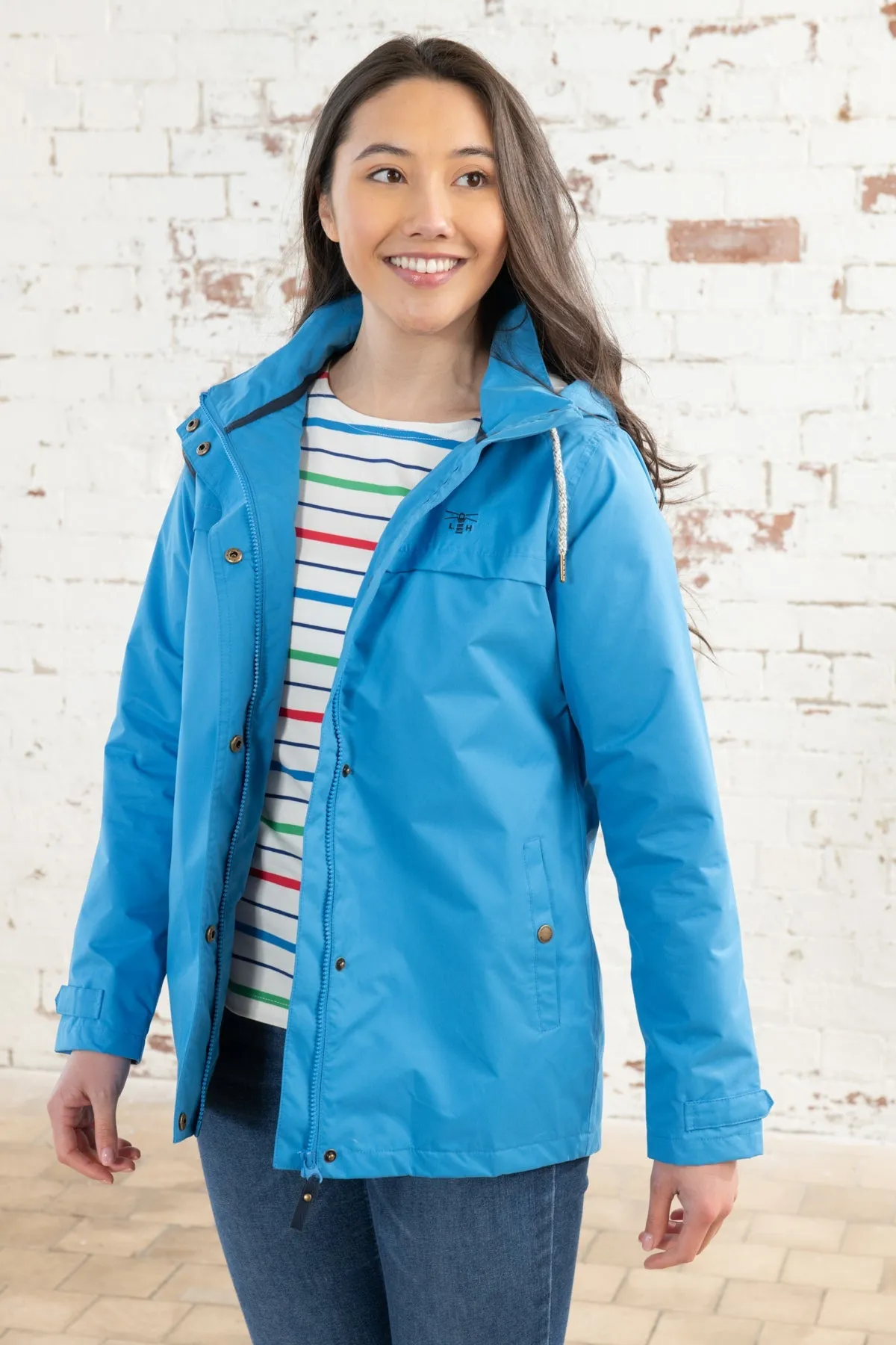 Lighthouse Ladies Beachcomber Coat - Azure Blue