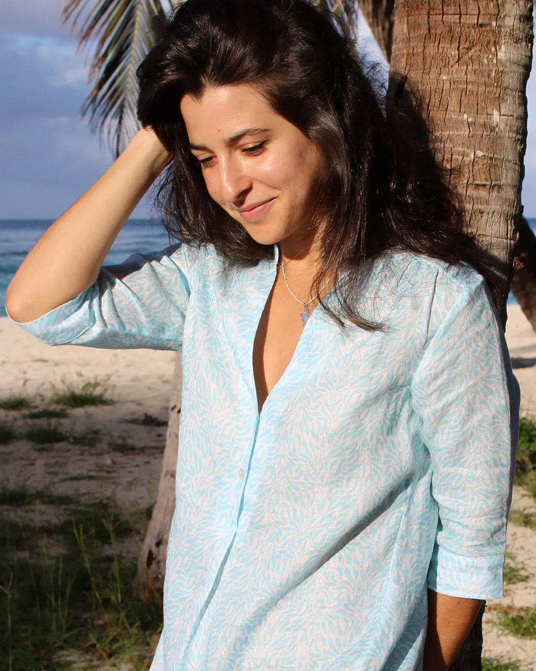 Linen Decima Dress SEALEAF