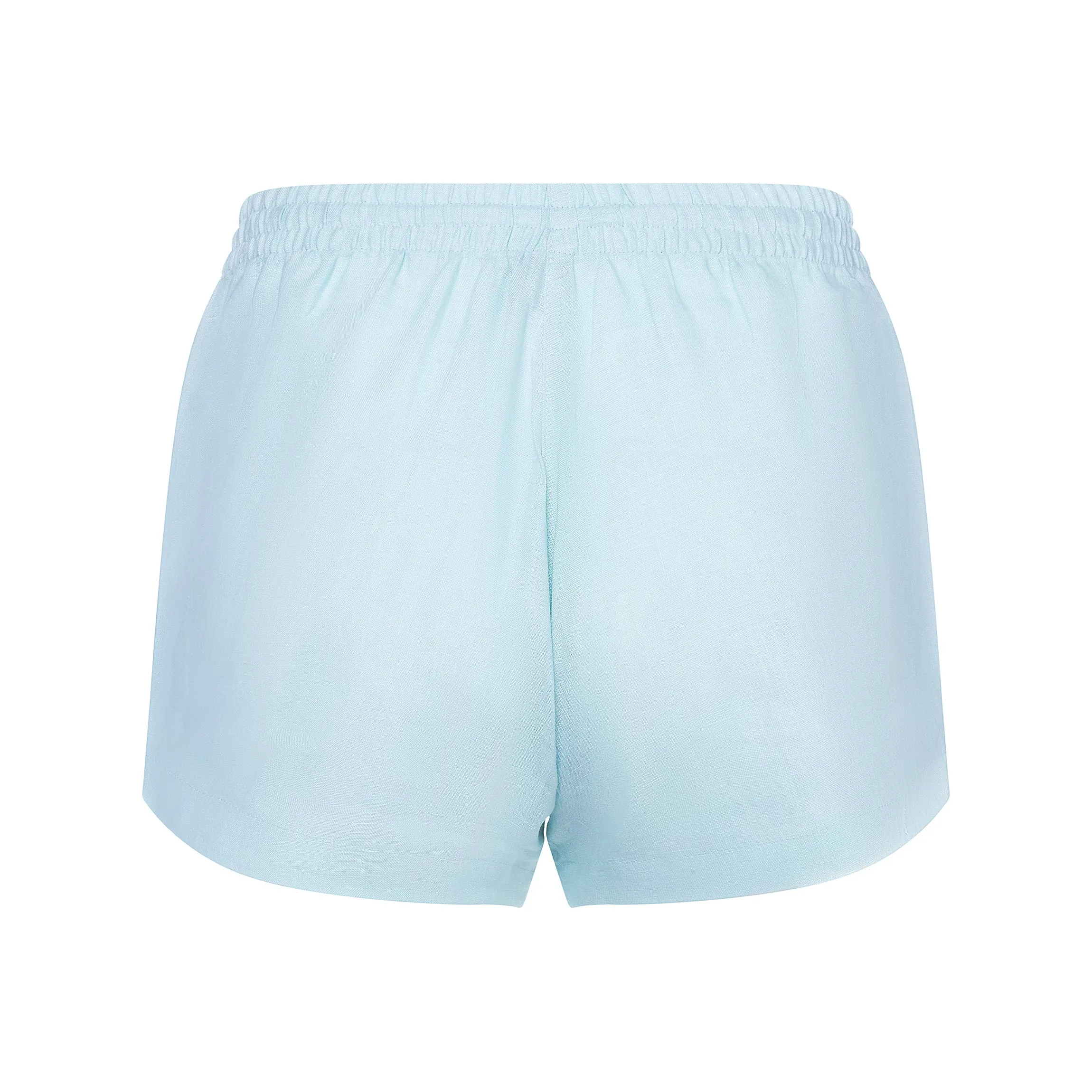 Linen shorts pastel blue