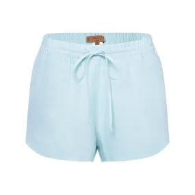 Linen shorts pastel blue
