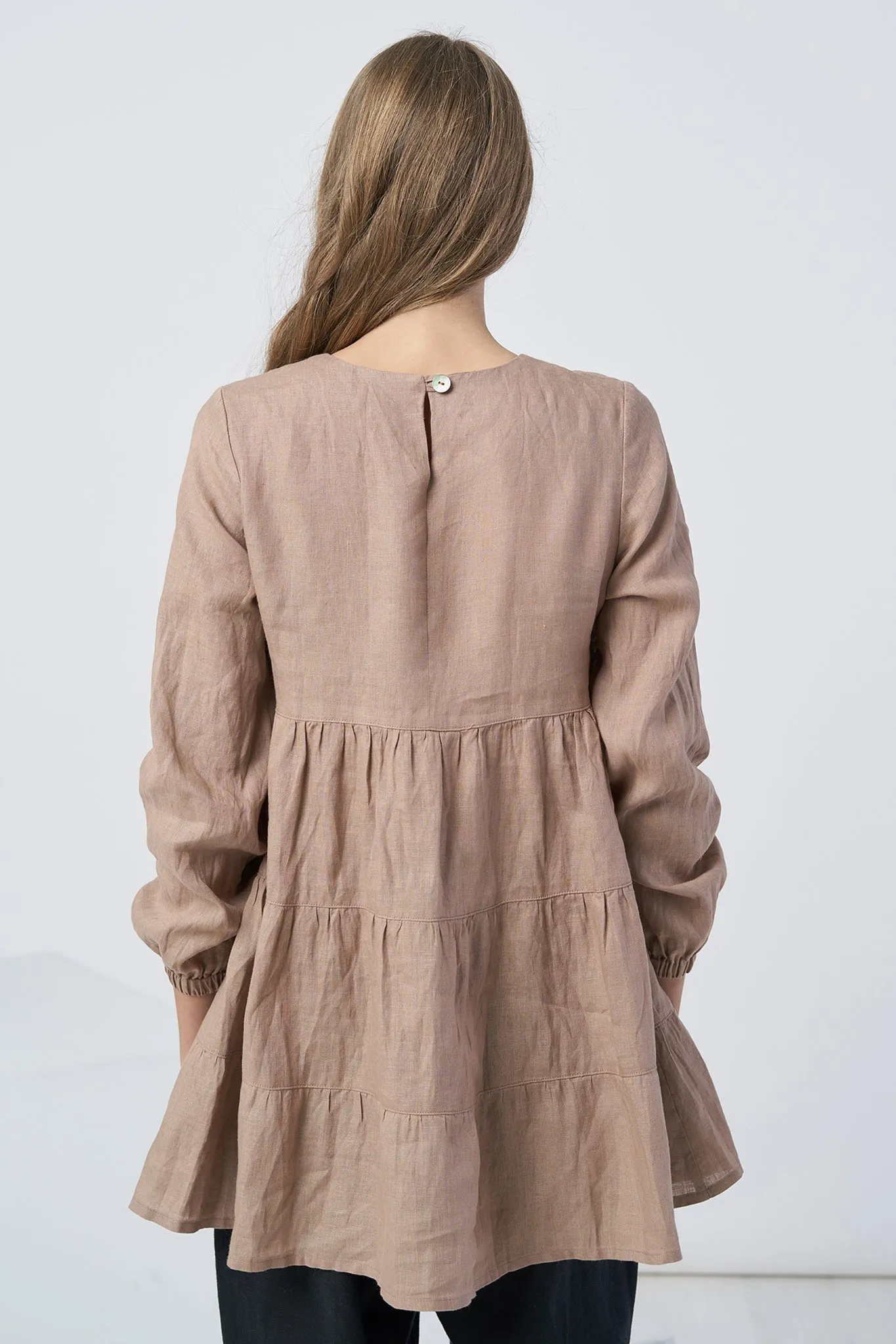 Long sleeves linen top Vilte