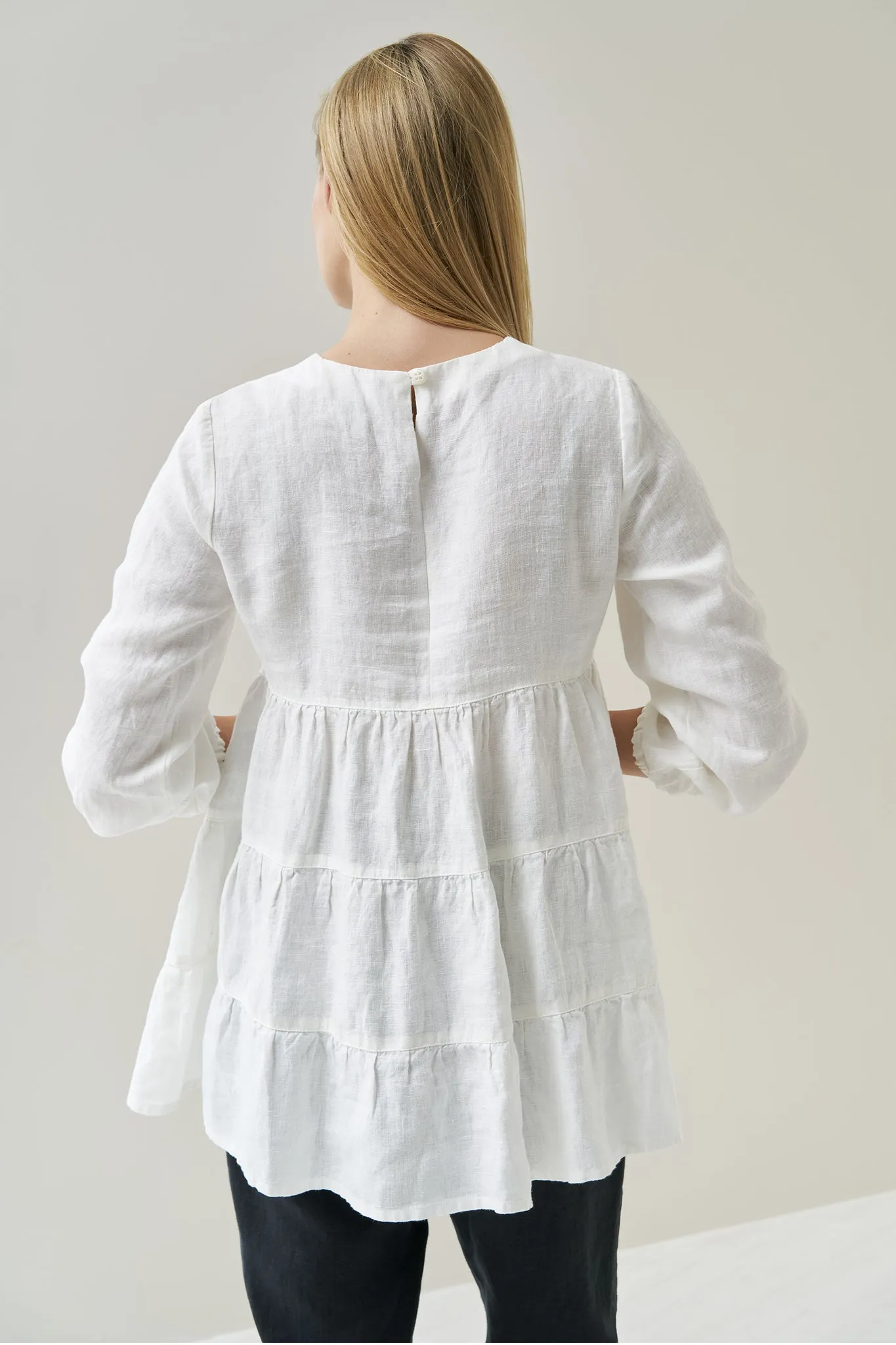 Long sleeves linen top Vilte