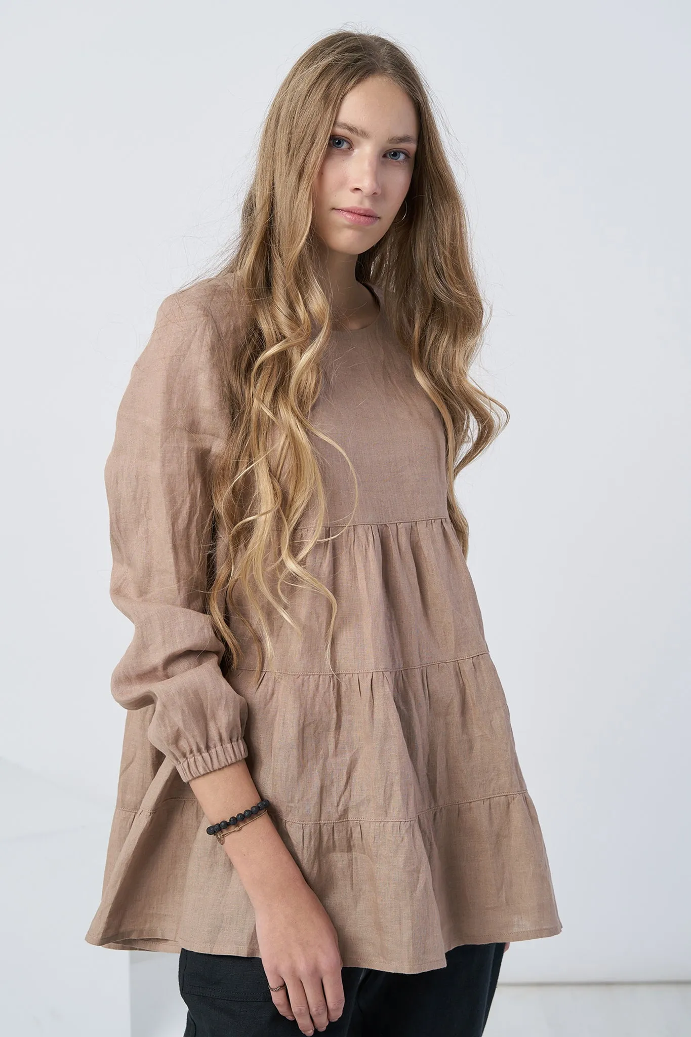 Long sleeves linen top Vilte