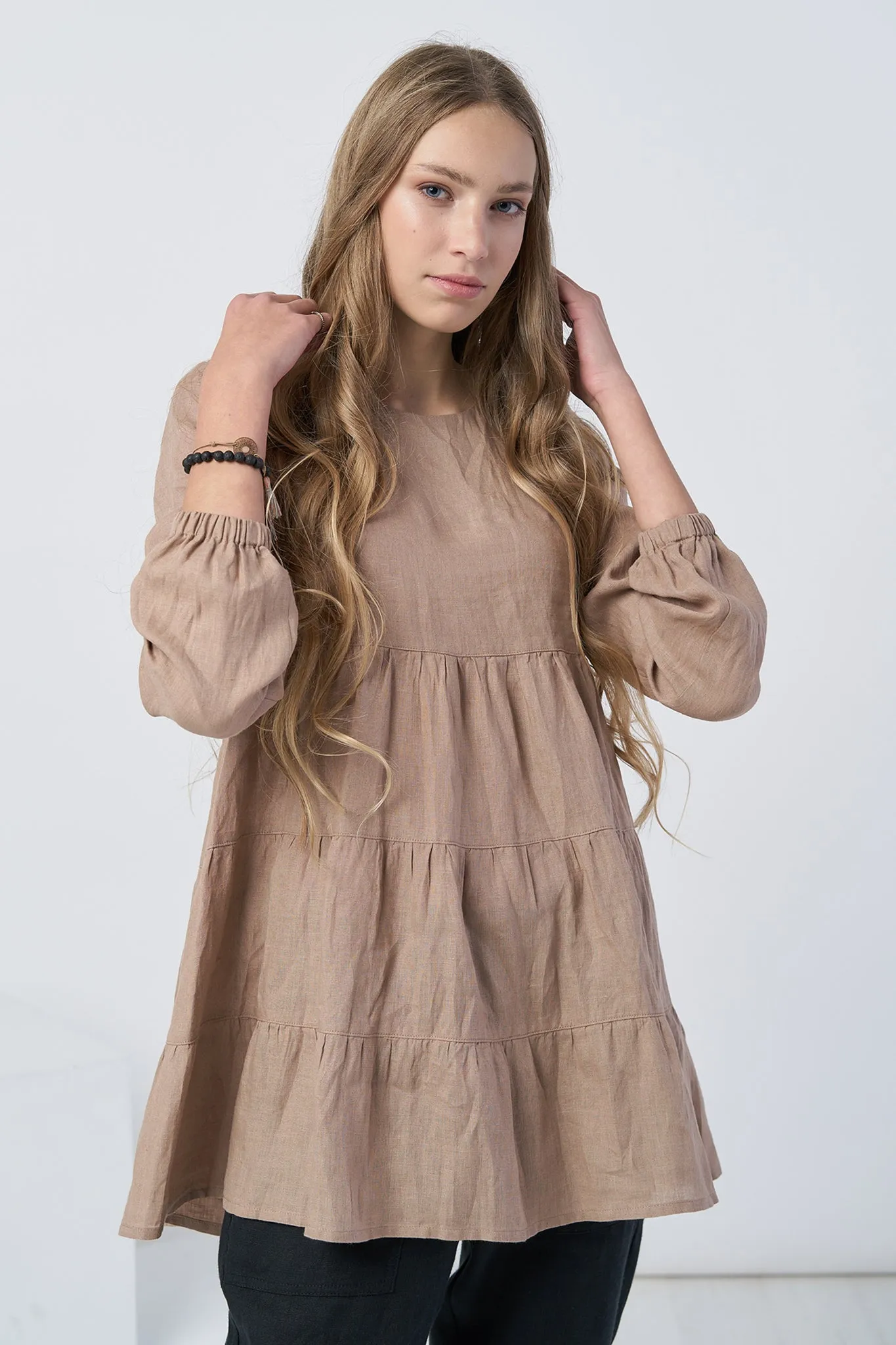 Long sleeves linen top Vilte