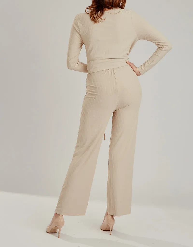 Lycra Rib Pants - Light Shades