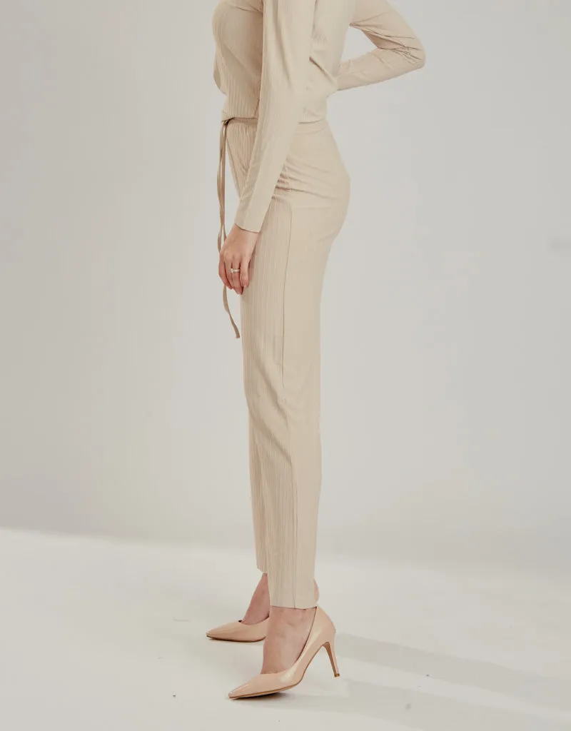 Lycra Rib Pants - Light Shades
