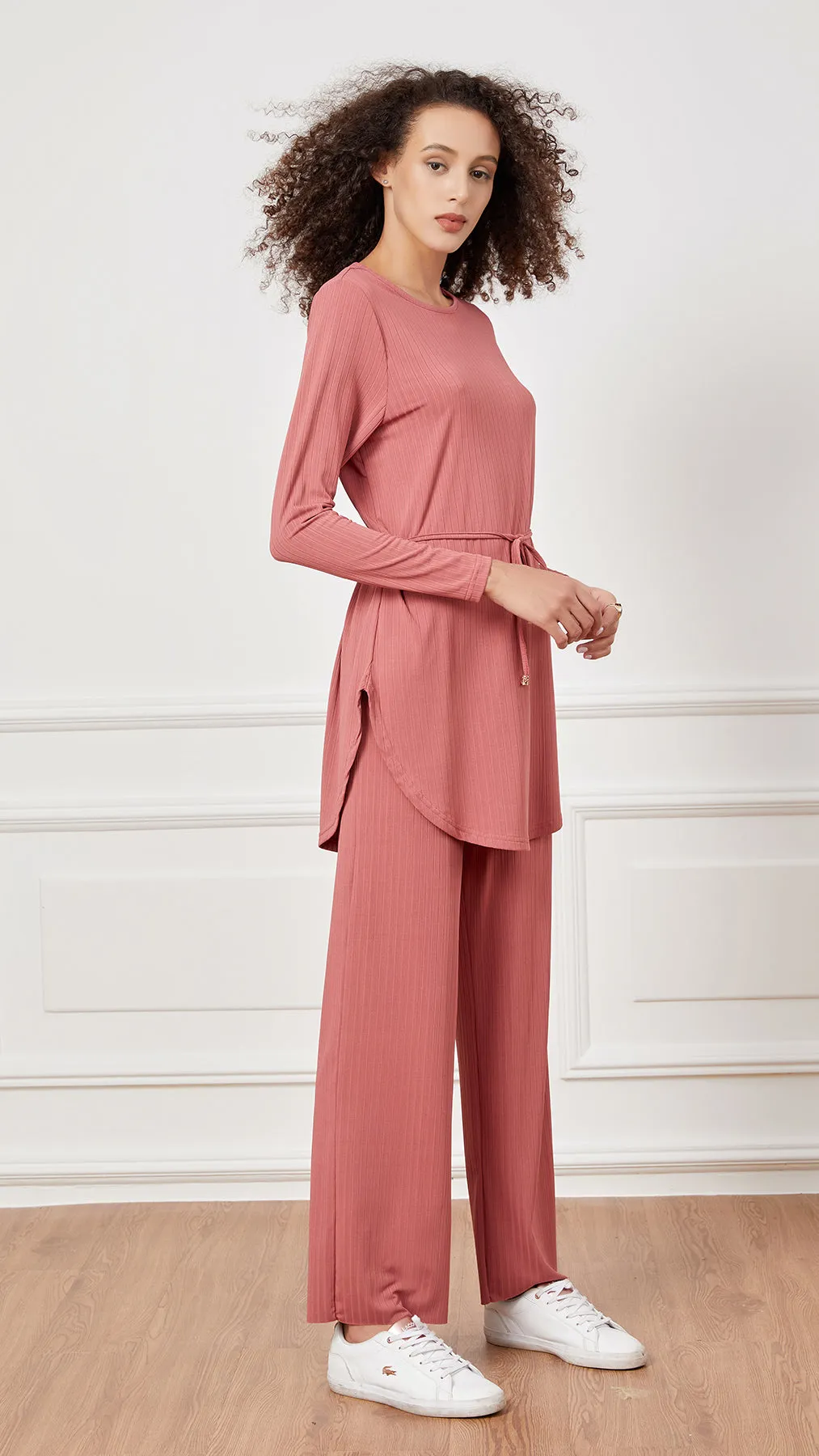 Lycra Rib Pants - Light Shades
