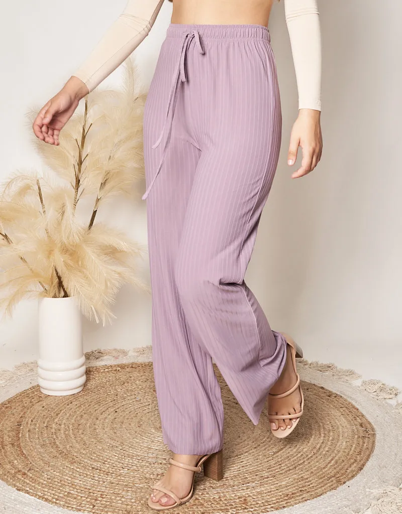 Lycra Rib Pants - Light Shades