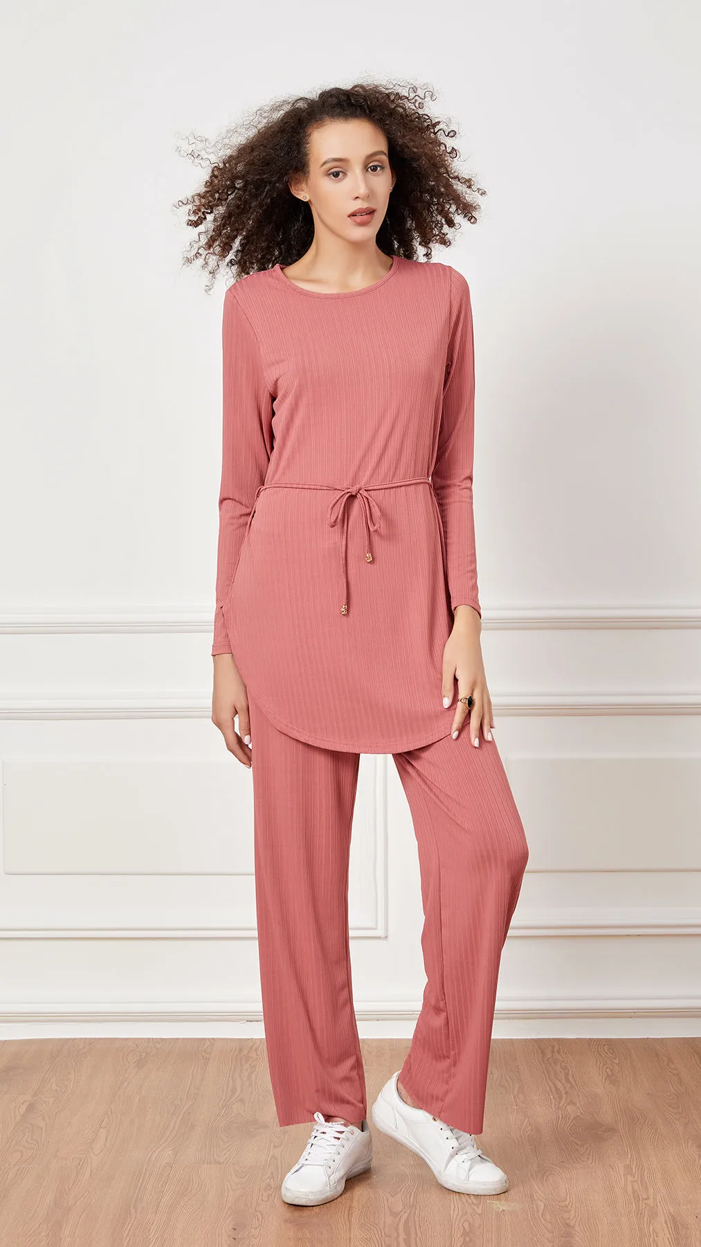 Lycra Rib Pants - Light Shades