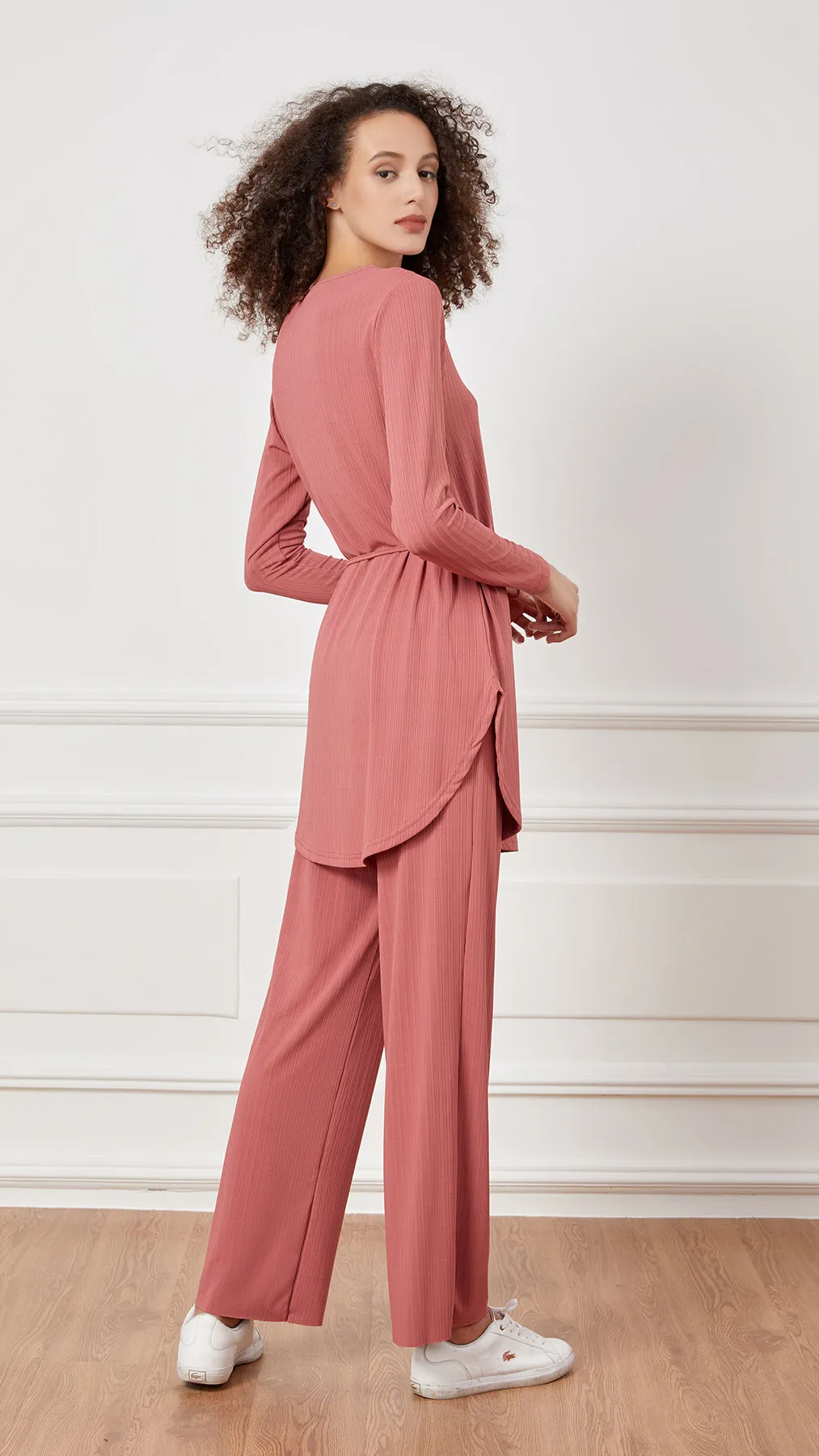 Lycra Rib Pants - Light Shades