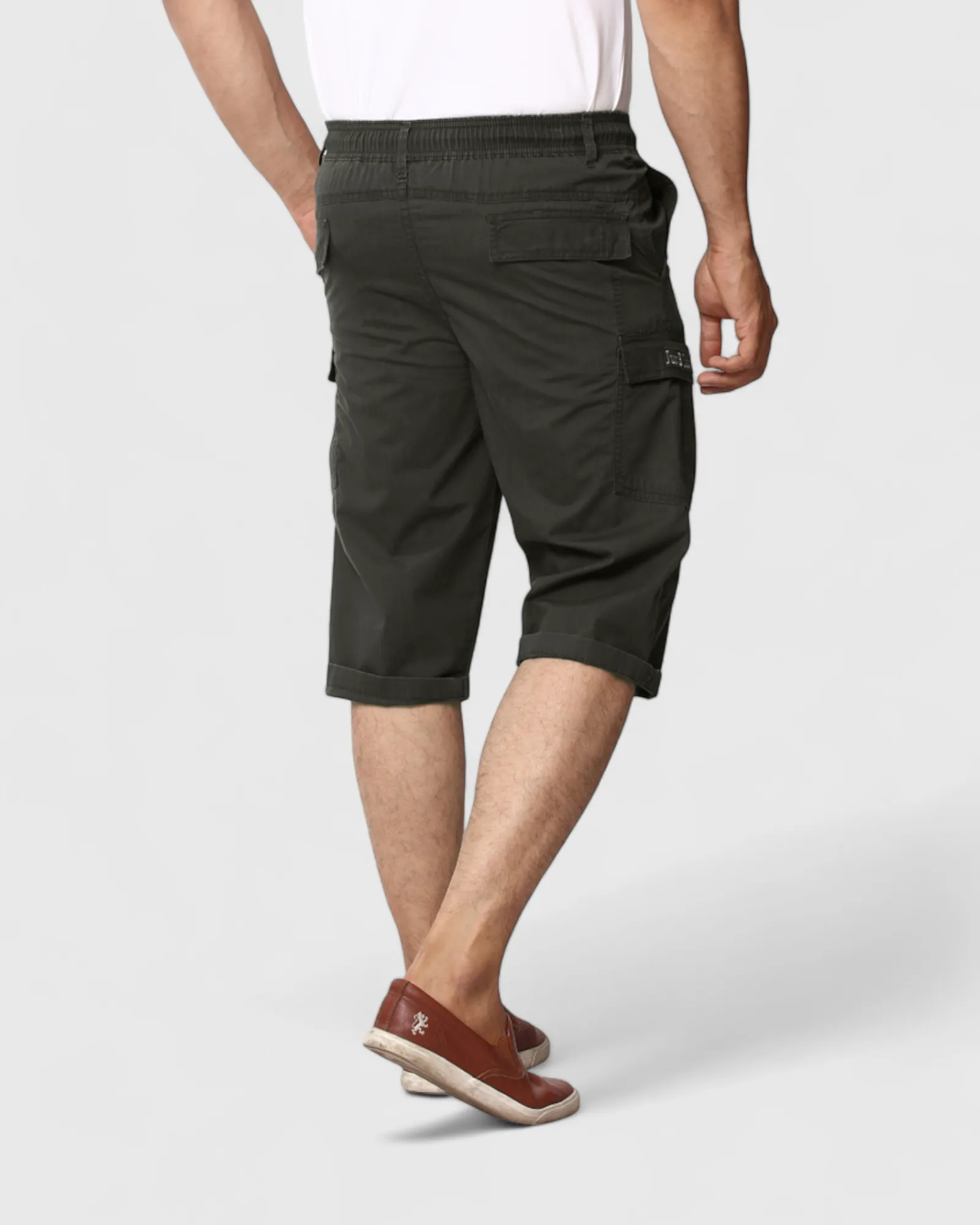 Mens Super Comfort Cotton Cargo Three Fourth Pants