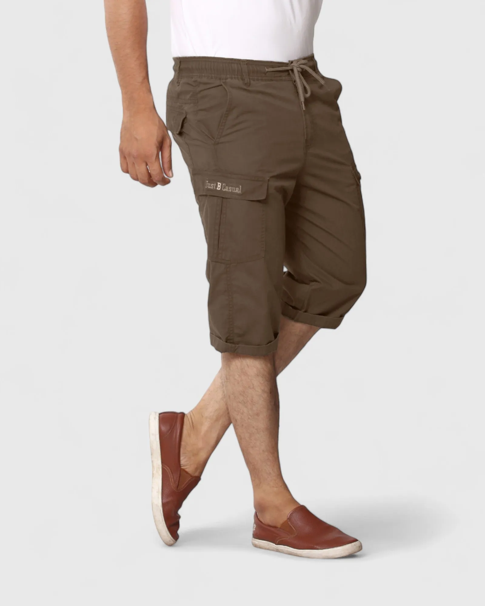 Mens Super Comfort Cotton Cargo Three Fourth Pants