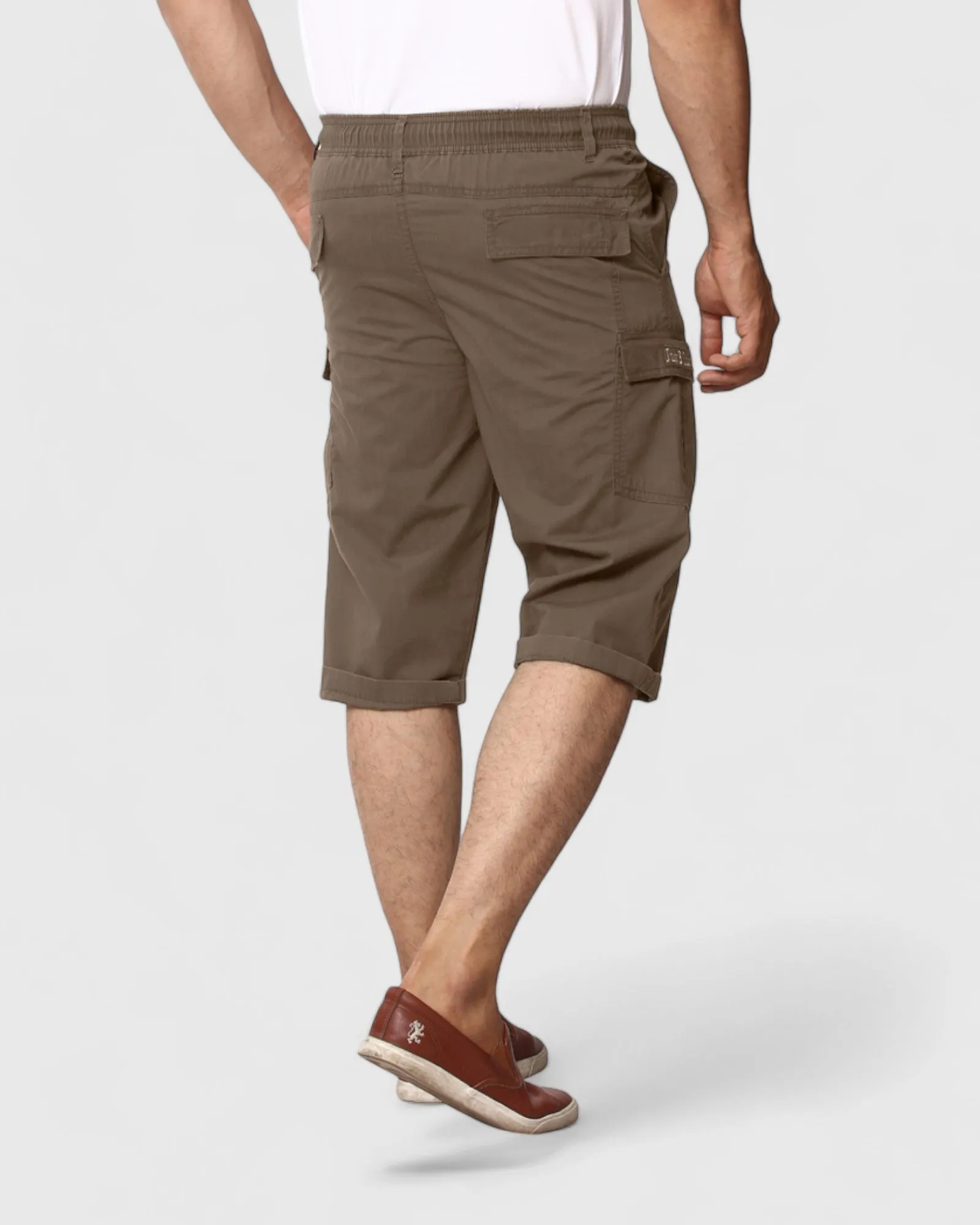 Mens Super Comfort Cotton Cargo Three Fourth Pants