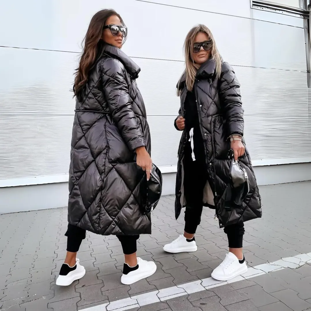 Mila - Gevoerde lange parka jas