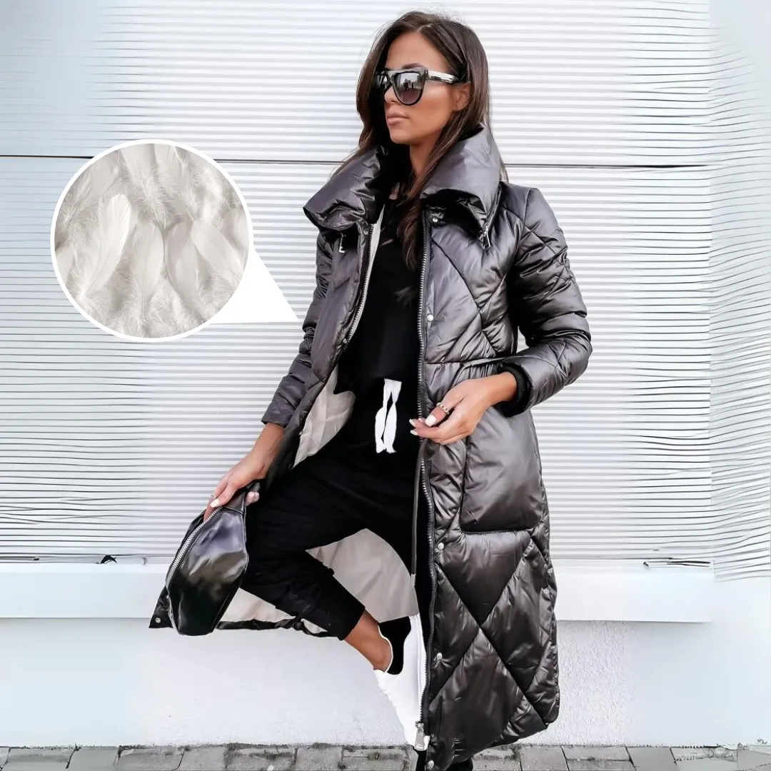 Mila - Gevoerde lange parka jas