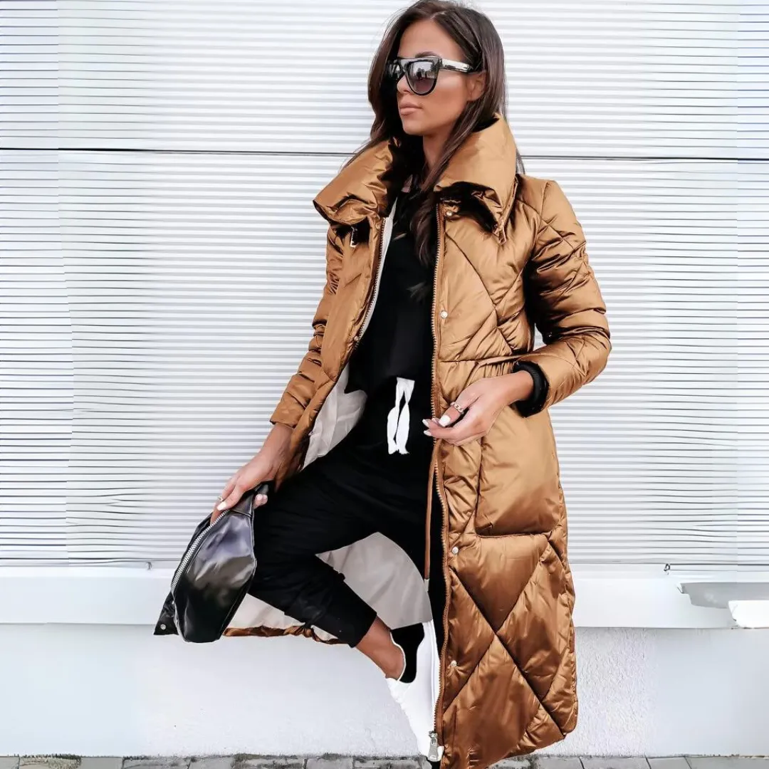 Mila - Gevoerde lange parka jas