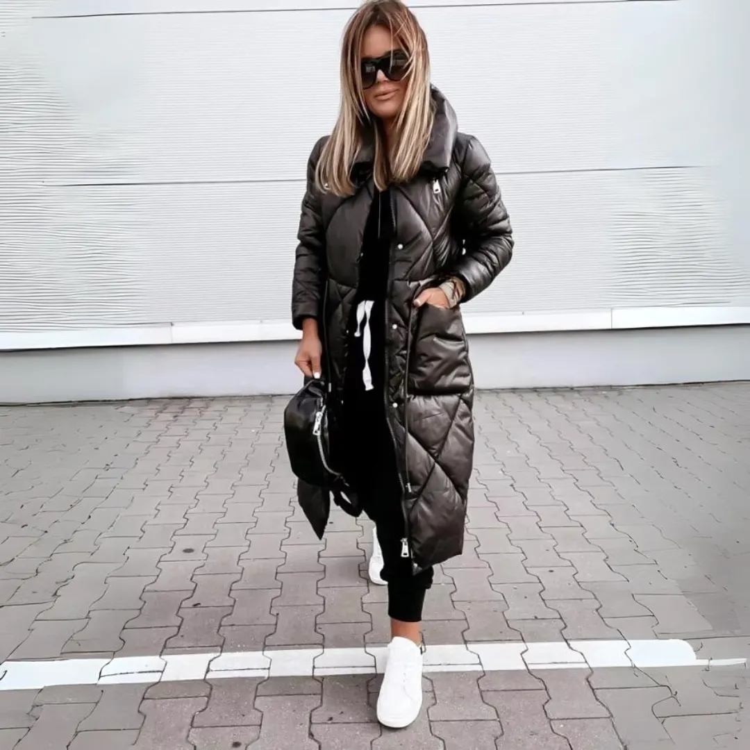 Mila - Gevoerde lange parka jas