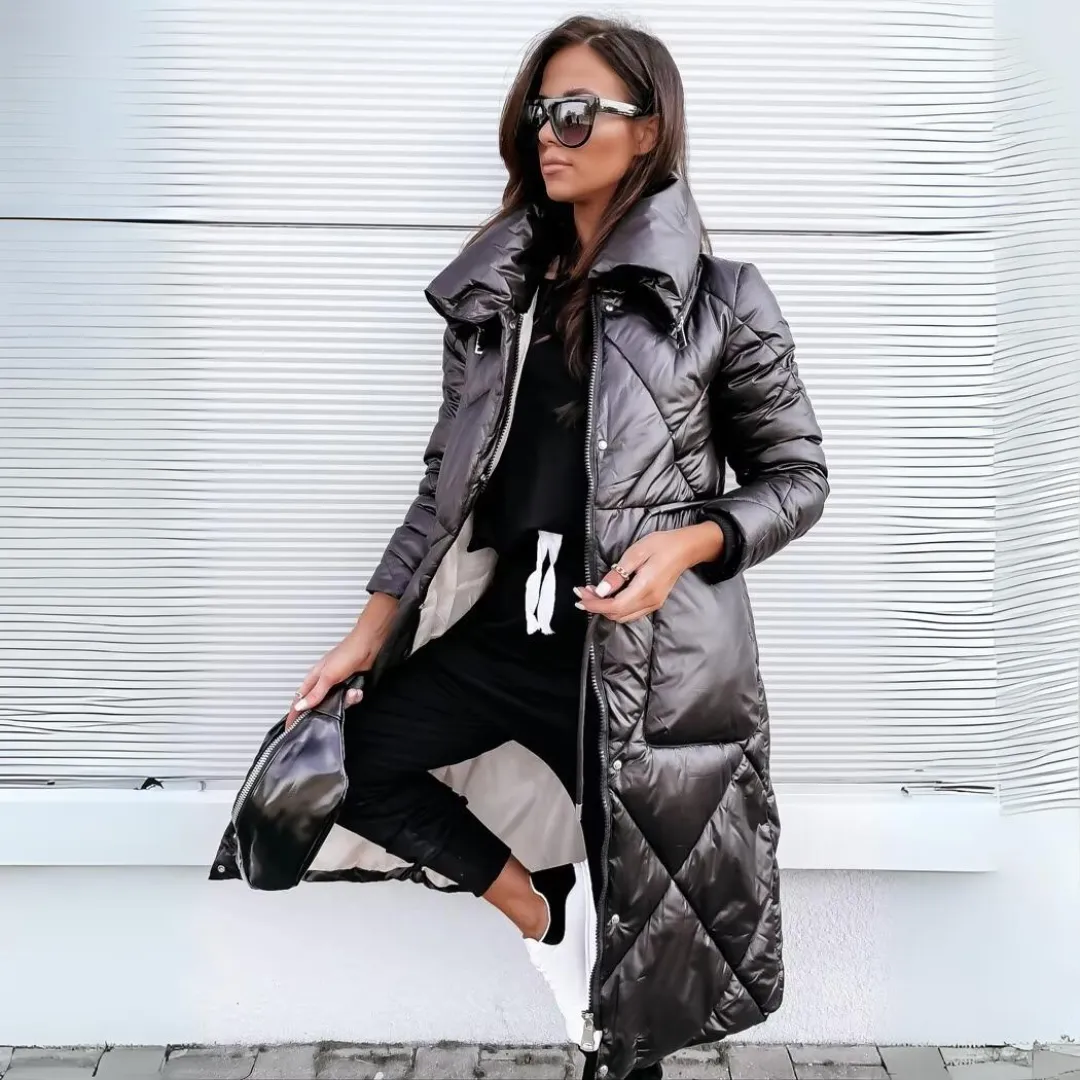 Mila - Gevoerde lange parka jas