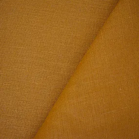 Mustard Yellow Moygashel Solid Irish Linen Woven Fabric