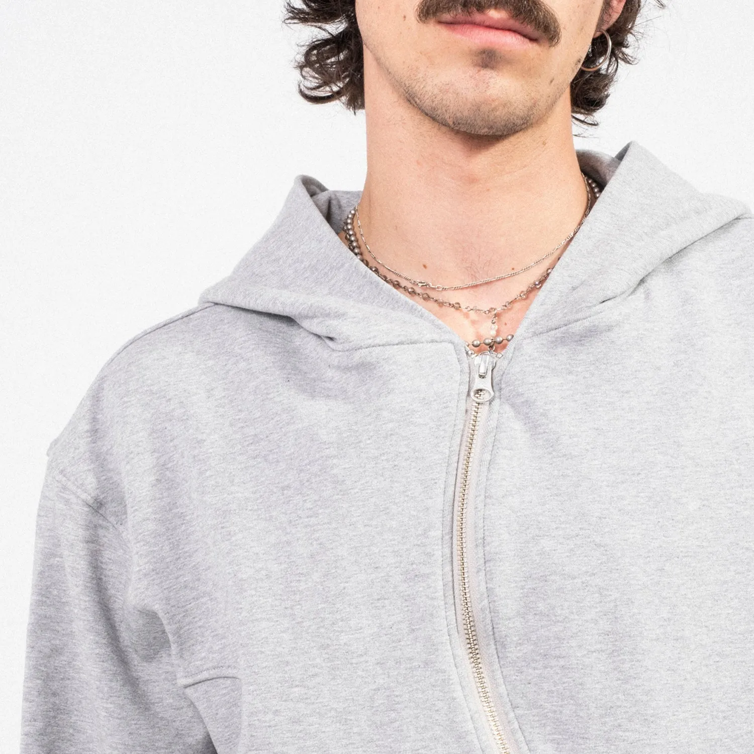 [NICK GEAR] WAVE ZIP PARKA _ GREY