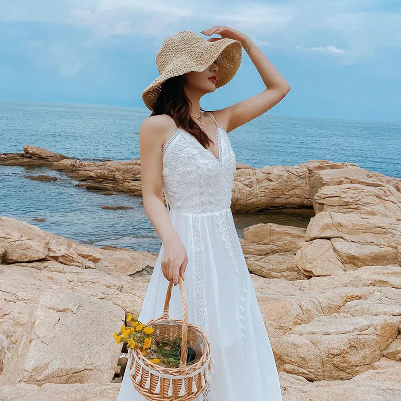 Open back beach skirt bohemian Dress