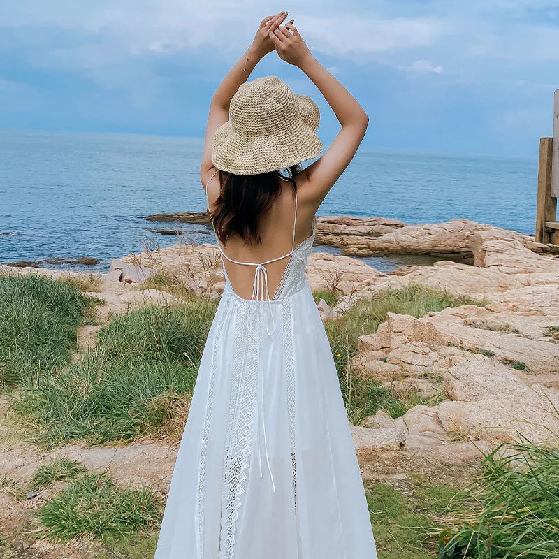 Open back beach skirt bohemian Dress