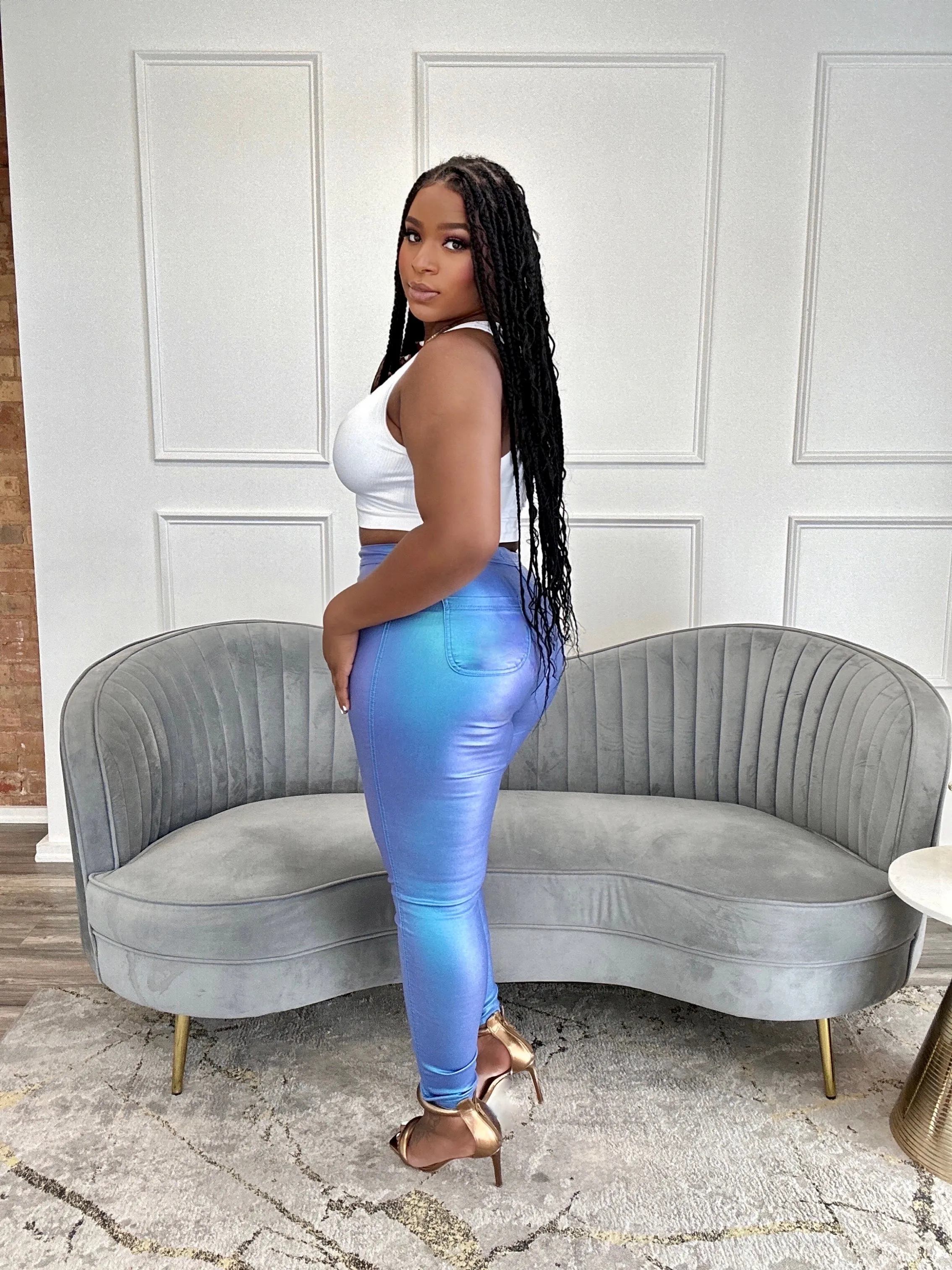 Opulent Fit | Metallic Pants