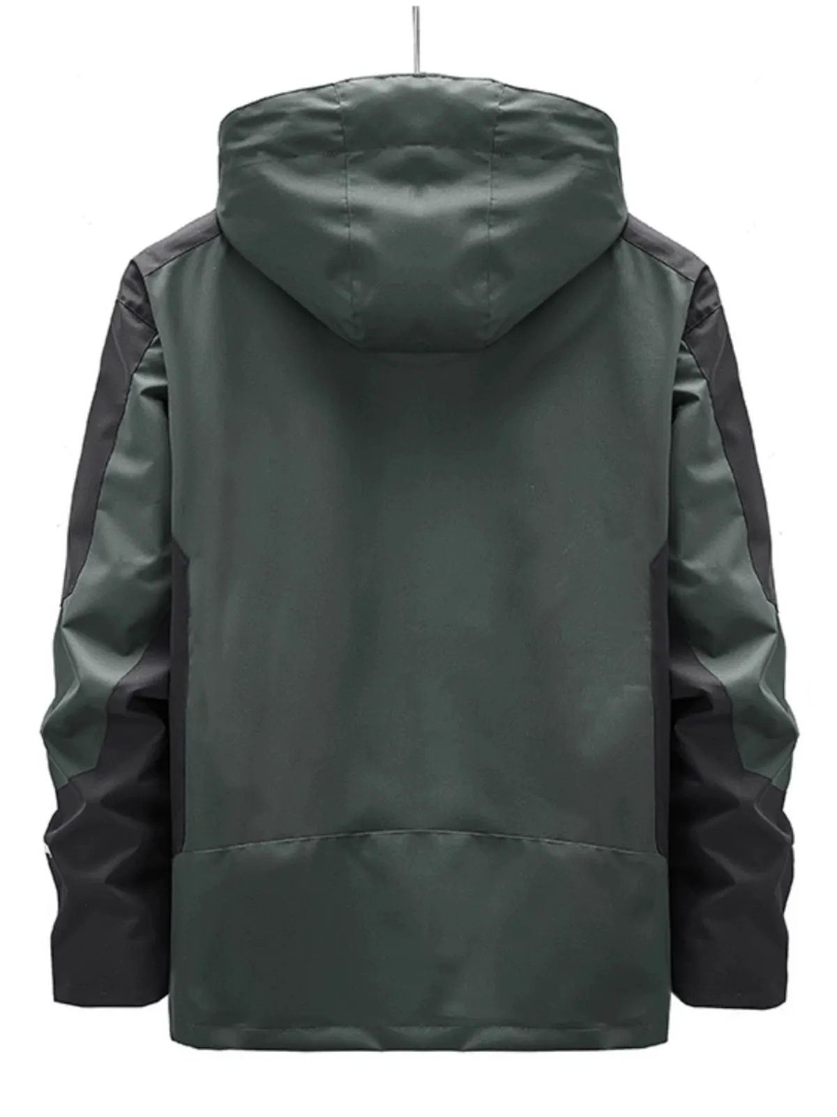 Outdoor Shell Jacket Men's Autumn Fashion Brand plus Size Army Green Outwear Single Layer Color Matching Windproof Women's Mountaineering Clothing
