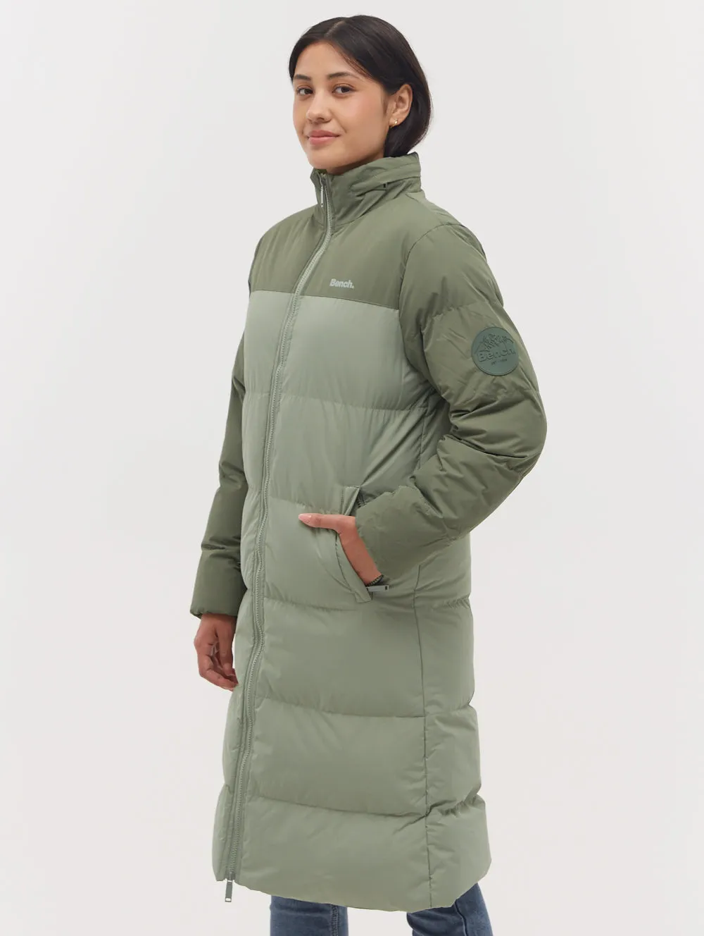 Phyllis Two-Tone Long Parka