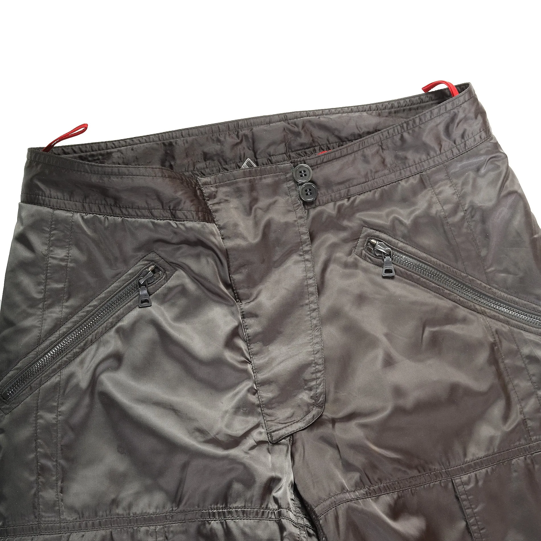Prada 2000 Metallic Flight Cargo Pants