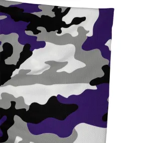 Printed Cool Mesh - Camouflage - Purple/Black/White